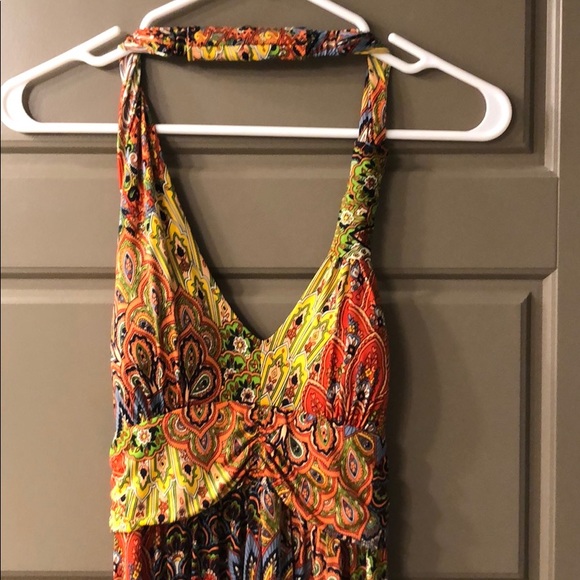 Boho paisley halter maxi dress - Picture 2 of 7